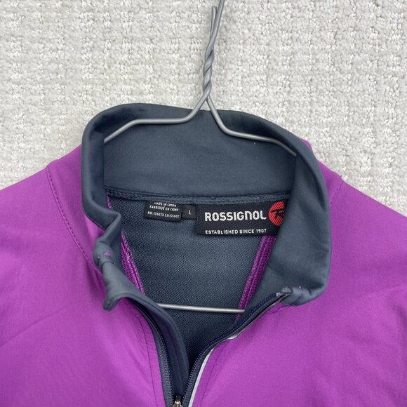 Rossignol Cross country XC skiing Jacket Wom L Purple Softshell Lightweight - Picture 5 of 14